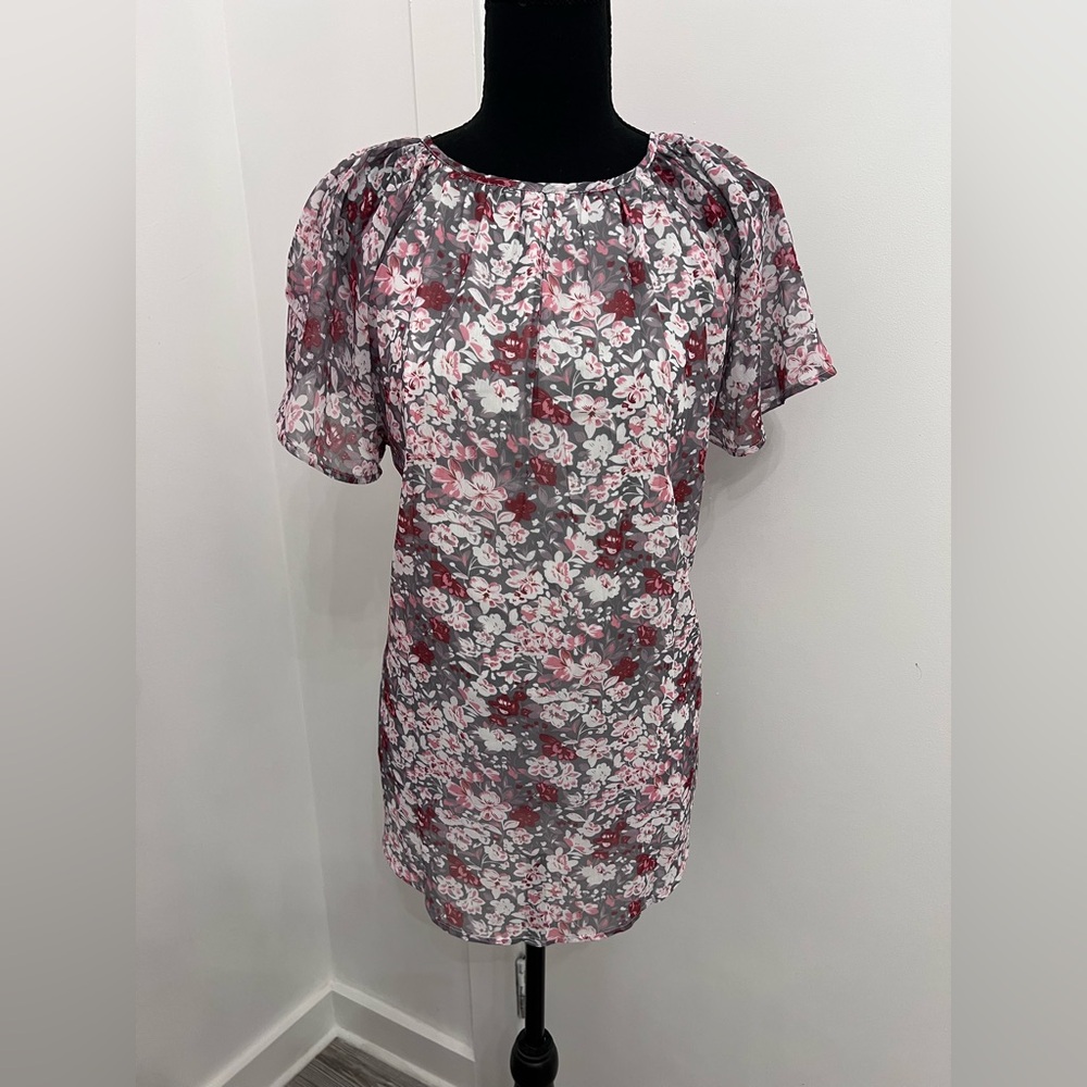 Floral Sheer Blouse